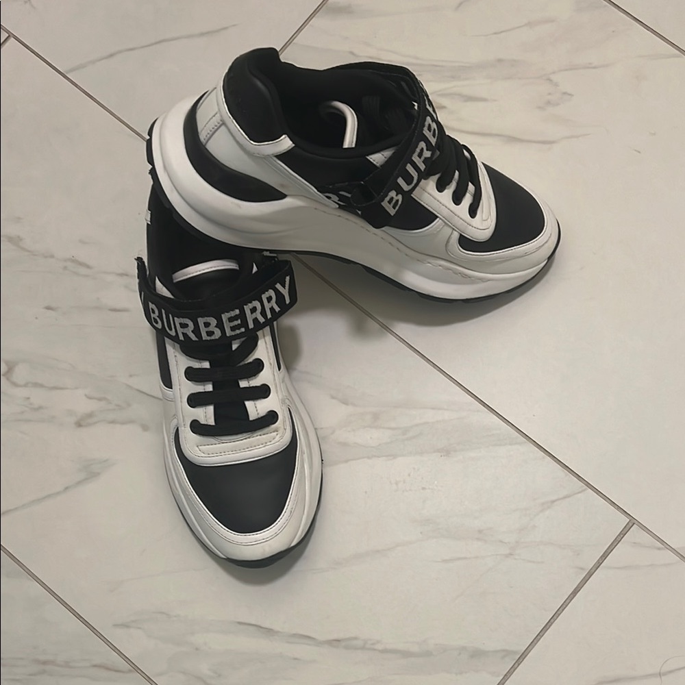 Burberry Black and White Sneakers